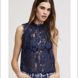 Free People Sweet Meadow Dreams Lace Top